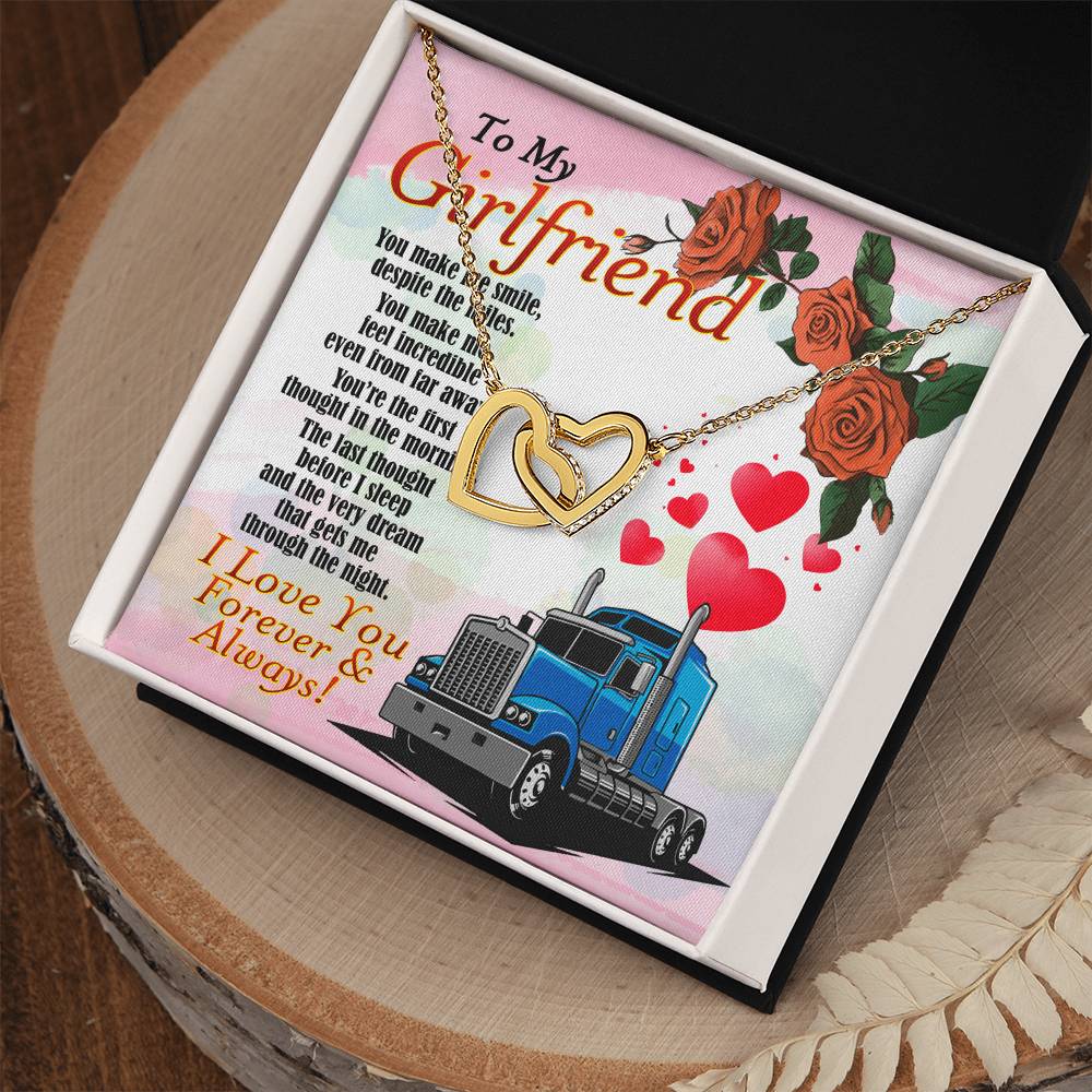 Trucker'S Girlfriend - Interlocking Heart Necklace Interlocking Hearts Necklace