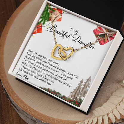 Your Happiness Has Been The Purpose Of My Life - Interlocking Heart Necklace Interlocking Hearts Necklace