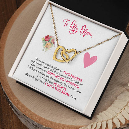 Gift For Mom - Interlocking Hearts Necklace