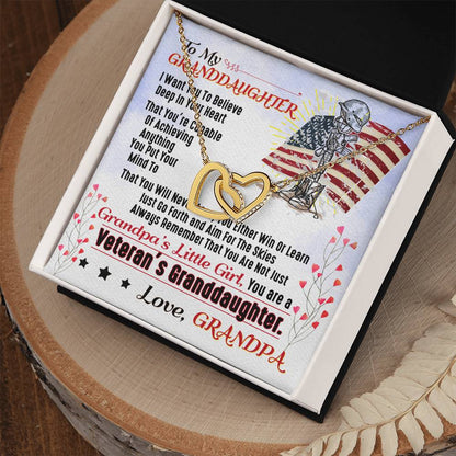 Veteran'S Granddaughter - Interlocking Heart Necklace Interlocking Hearts Necklace