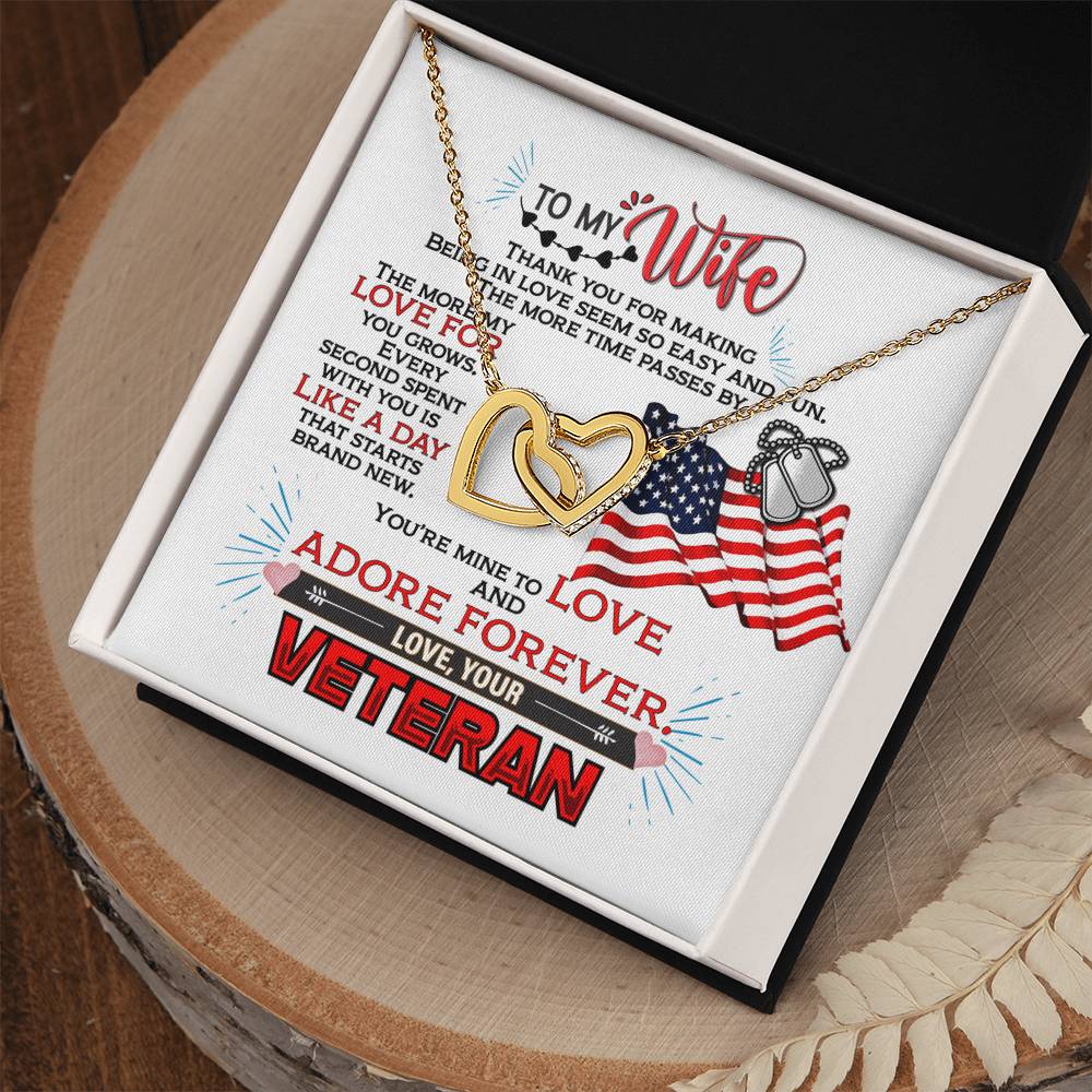 Veteran'S Wife - Interlocking Heart Necklace Interlocking Hearts Necklace