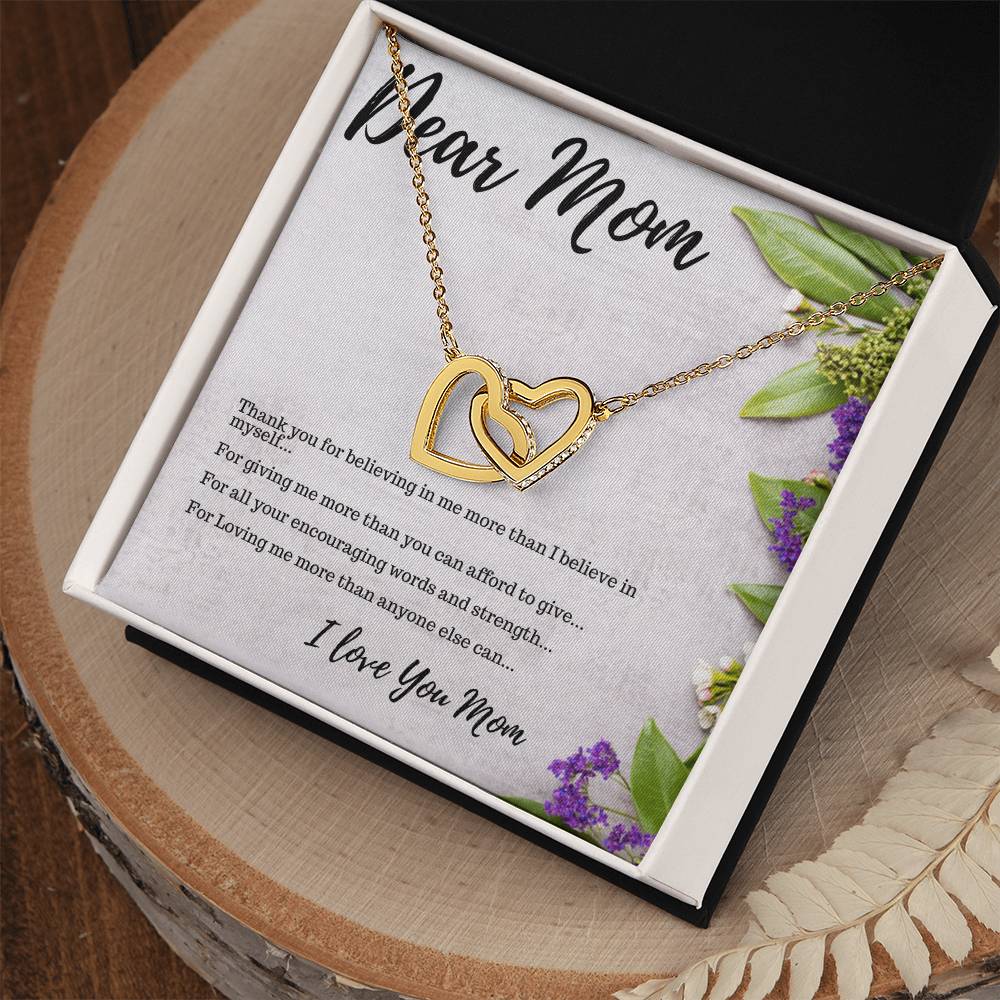 Gift For Mom - Mother'S Day Gift - Birthday Gift - Interlocking Hearts Symbolize Never-Ending Love Interlocking Hearts Necklace
