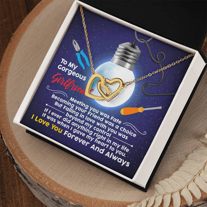 Electrician'S Girlfriend - Interlocking Heart Necklace Interlocking Hearts Necklace