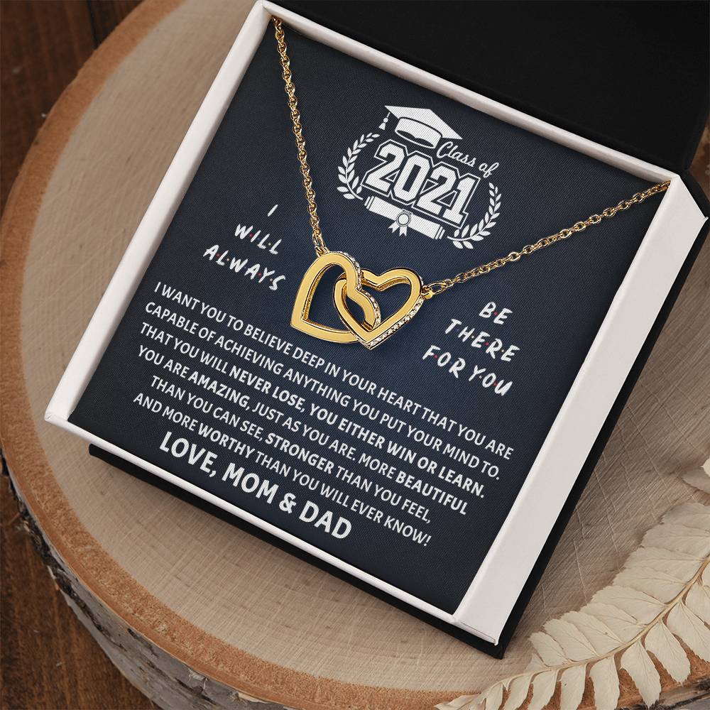 Be There For You Interlocking Hearts Necklace