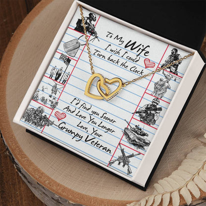 Veteran'S Wife - Interlocking Heart Necklace Interlocking Hearts Necklace