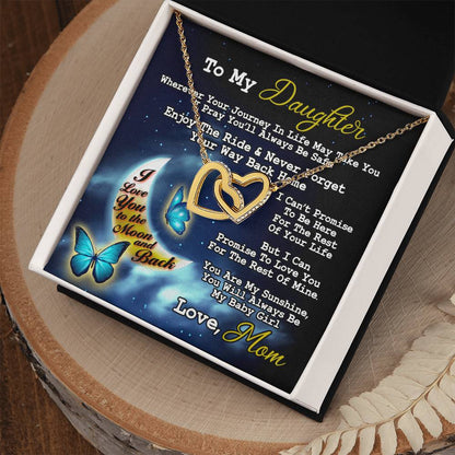 Gift For Daughter - Interlocking Heart Necklace Interlocking Hearts Necklace