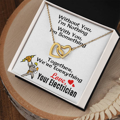 Electrician'S Girlfriend- Interlocking Heart Necklace Interlocking Hearts Necklace