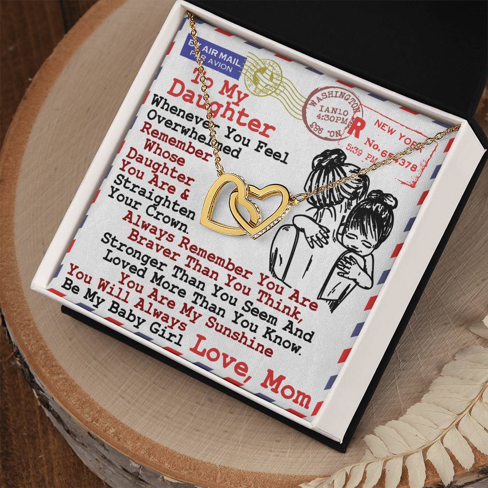 Gift For Daughter - Interlocking Heart Necklace Interlocking Hearts Necklace