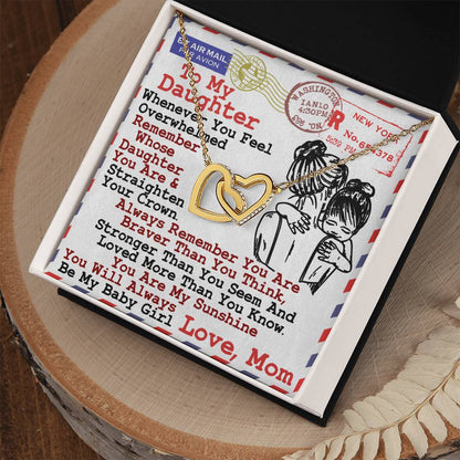 Gift For Daughter - Interlocking Heart Necklace Interlocking Hearts Necklace