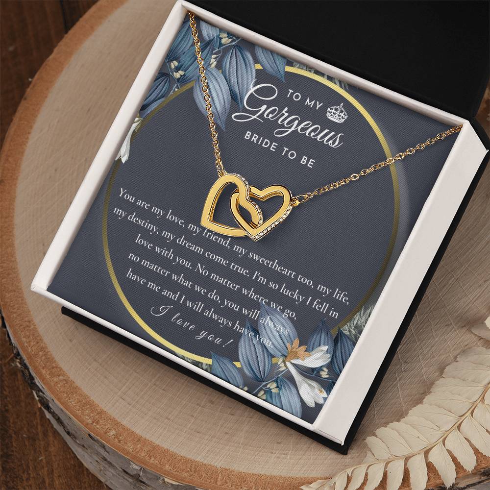 Engagement Gift For Bride To Be Future Wife Necklace Bride To Be Necklace Gift For Bride Sentimental Gift For Future Bride From Groom Fiance Gift For Her Interlocking Hearts Necklace