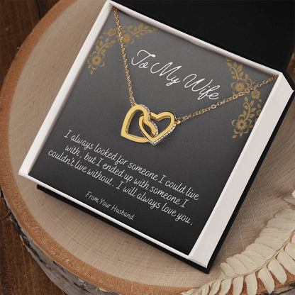 Can'T Live Without You Interlocking Hearts Necklace