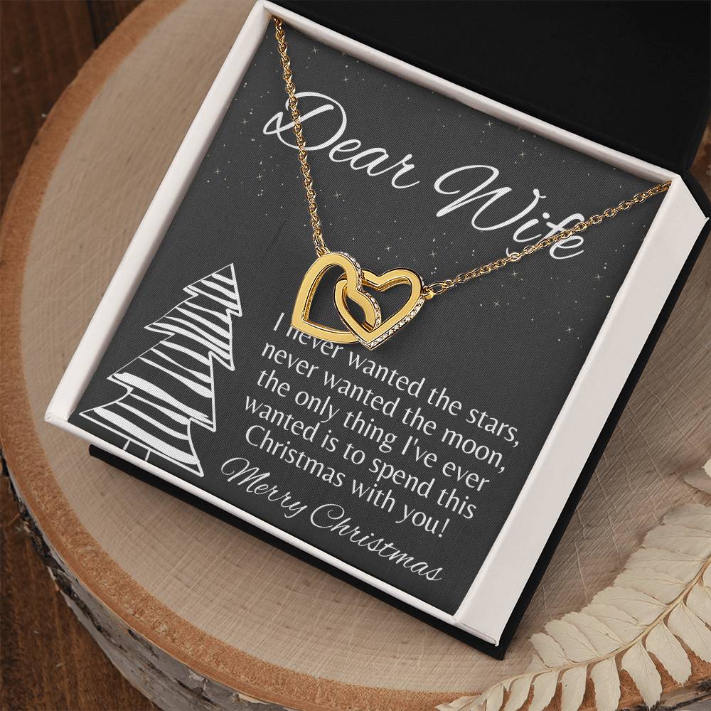 Wife Christmas Gift Christmas Gift For Wife Gift For Wife Birthday Wife Birthday Gift Wife Gift From Husband Wife Necklace Gift Interlocking Hearts Necklace