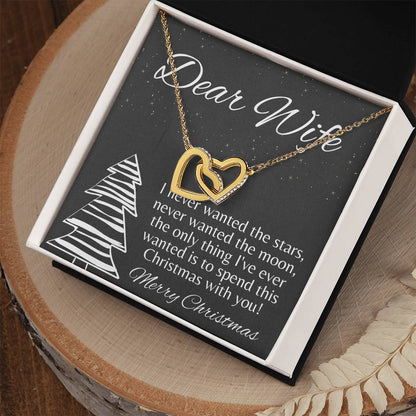 Wife Christmas Gift Christmas Gift For Wife Gift For Wife Birthday Wife Birthday Gift Wife Gift From Husband Wife Necklace Gift Interlocking Hearts Necklace