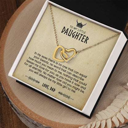 You Will Always Be My Little Viking - Interlocking Hearts Necklace