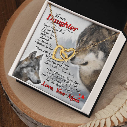 Gift For Daughter - Interlocking Heart Necklace Interlocking Hearts Necklace