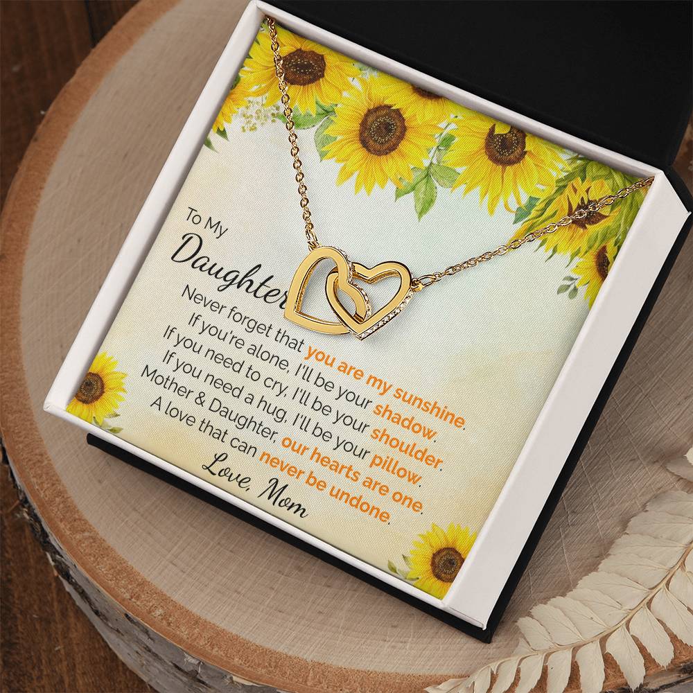 You Are My Sunshine Interlocking Hearts Interlocking Hearts Necklace