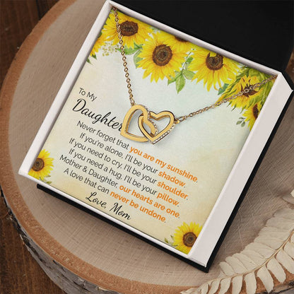 You Are My Sunshine Interlocking Hearts Interlocking Hearts Necklace