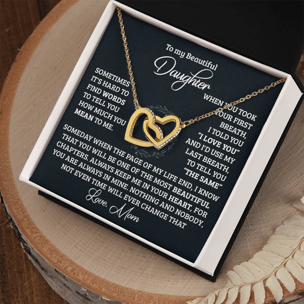 Your First Breath Interlocking Hearts Necklace