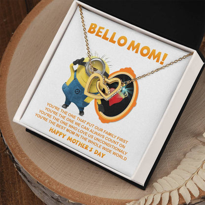 Bello Mom! - Happy Mother'S Day - Tmm17 Interlocking Hearts Necklace
