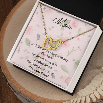 For All The Times I Forgot To Say Interlocking Hearts Necklace