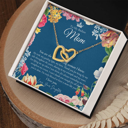 Daughter Gift To My Daughter Necklace From Mom To My Daughter Necklace Gift For Daughter From Mom Daughter’S Birthday Gift Interlocking Hearts Necklace