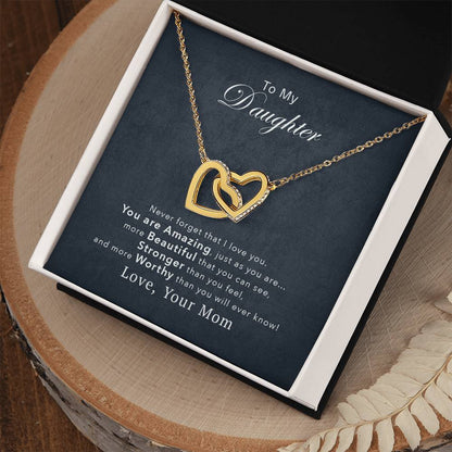 Collection Daughter - You'Re Amazing Interlocking Hearts Necklace