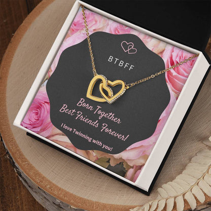 Born Together Interlocking Hearts Necklace