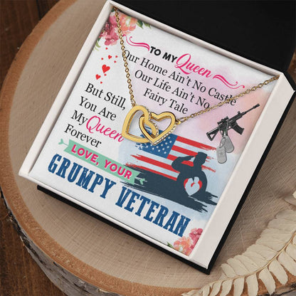 Veteran'S Wife - Interlocking Heart Necklace Interlocking Hearts Necklace