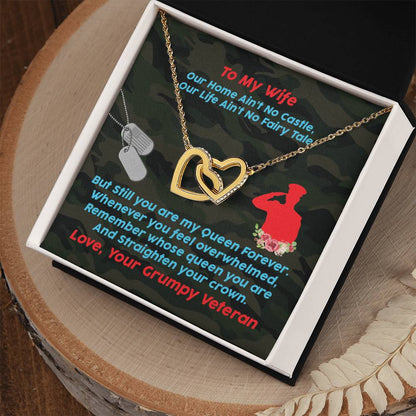 Veteran'S Wife - Interlocking Heart Necklace Interlocking Hearts Necklace