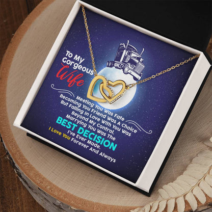 Trucker'S Wife - Interlocking Heart Necklace Interlocking Hearts Necklace