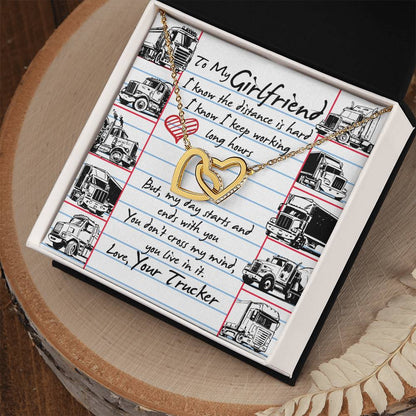 Trucker'S Girlfriend - Interlocking Heart Necklace Interlocking Hearts Necklace
