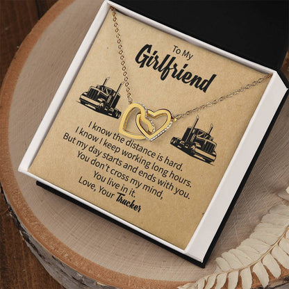 Gift For Girlfriend From Boyfriend Girlfriend Gift Ideas Interlocking Hearts Necklace