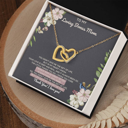 Bonus Mom Gift Of You Interlocking Heart Necklace Night Interlocking Hearts Necklace