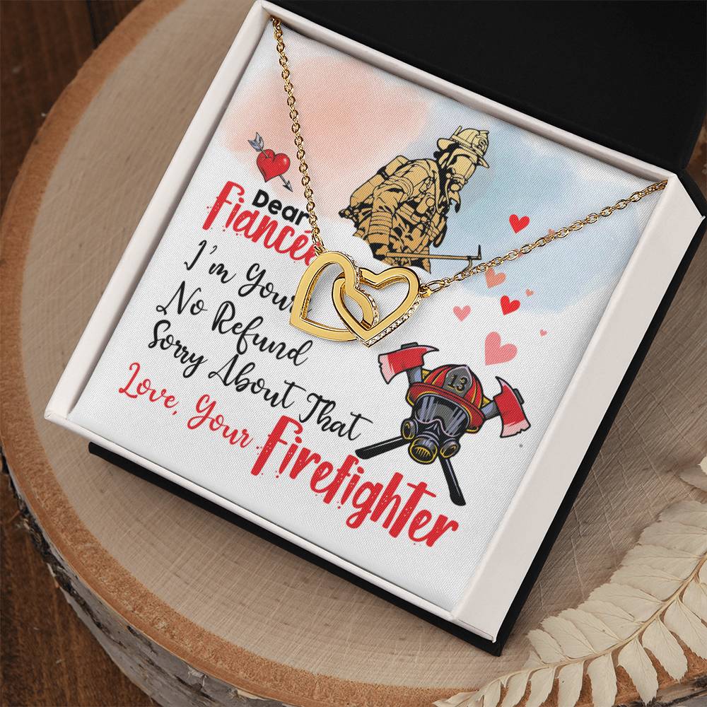 Firefighter'S Fiancée - Interlocking Heart Necklace Interlocking Hearts Necklace