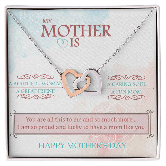 You Are The World To Me And More - Interlocked Hearts Interlocking Hearts Necklace