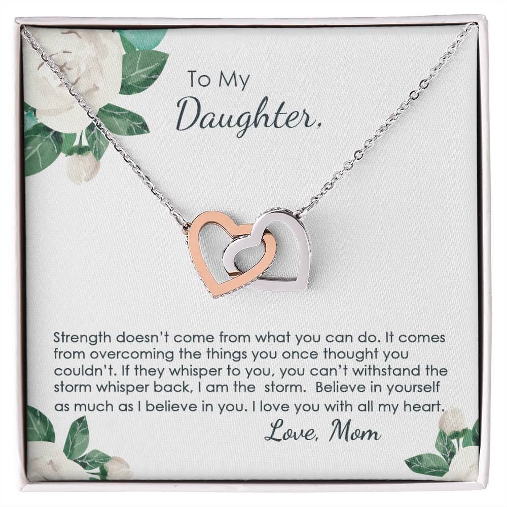 You Are The Storm - Interlocking Hearts Necklace