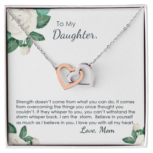 You Are The Storm - Interlocking Hearts Necklace