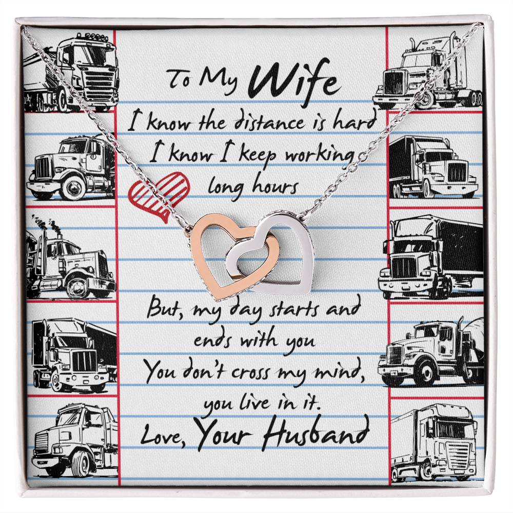 Trucker'S Wife - Interlocking Heart Necklace Interlocking Hearts Necklace