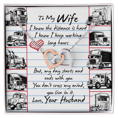 Trucker'S Wife - Interlocking Heart Necklace Interlocking Hearts Necklace