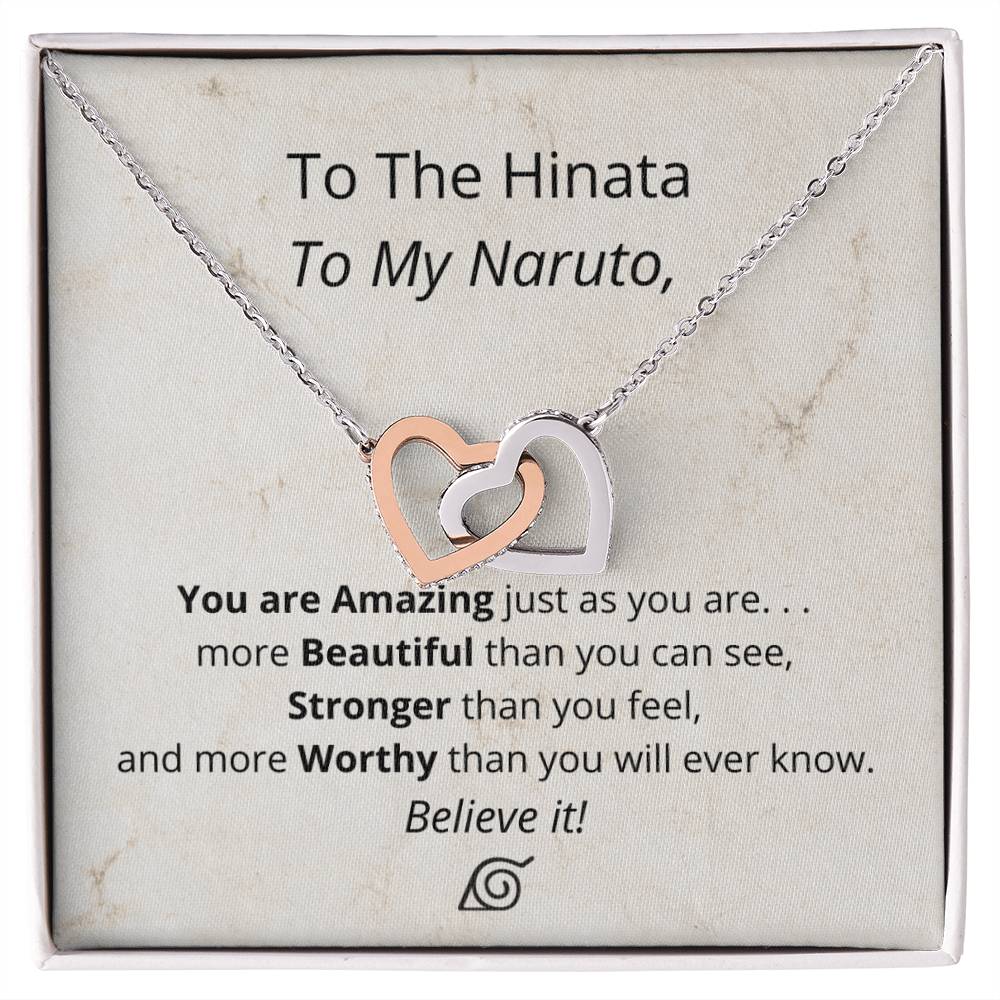 You'Re Amazing Believe It! - Necklace Interlocking Hearts Necklace
