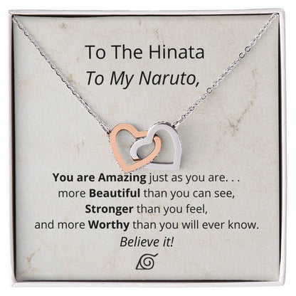 You'Re Amazing Believe It! - Necklace Interlocking Hearts Necklace