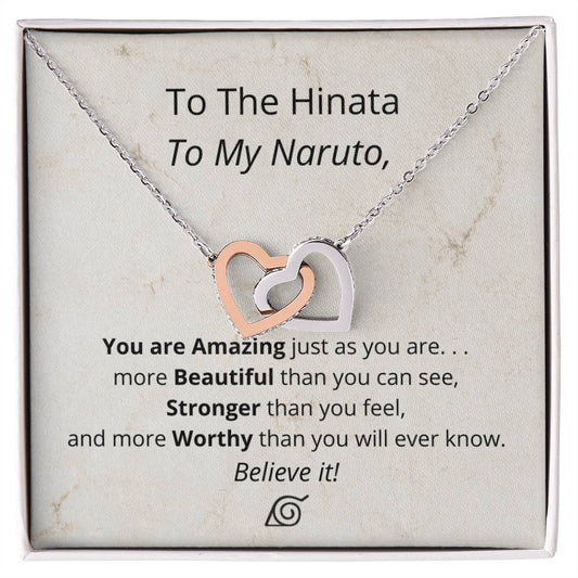 You'Re Amazing Believe It! - Necklace Interlocking Hearts Necklace