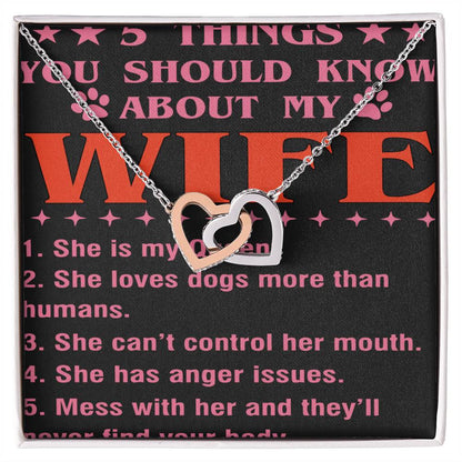5 Things You Should Know About My Wife Interlocking Hearts Necklace
