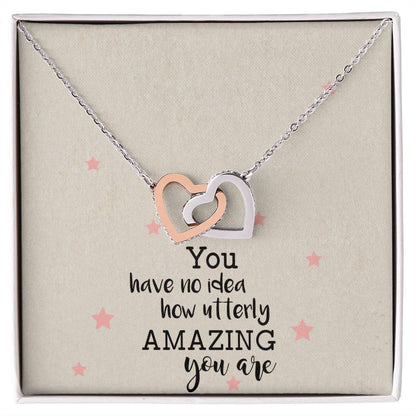 You Have No Idea Soul Sister Interlocking Heart Necklace Best Friend Gift Bff Gift Interlocking Hearts Necklace