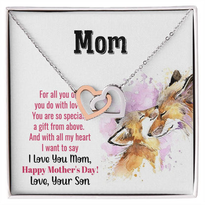 Gift For Mom - Mom You Are So Special Interlocking Hearts Necklace