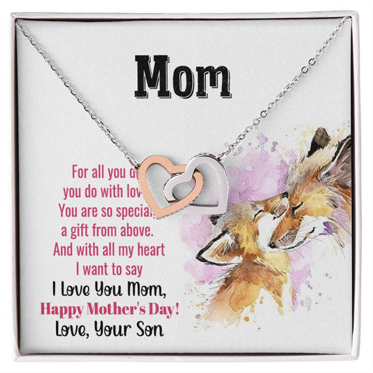 Gift For Mom - Mom You Are So Special Interlocking Hearts Necklace