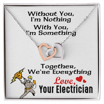 Electrician'S Girlfriend- Interlocking Heart Necklace Interlocking Hearts Necklace