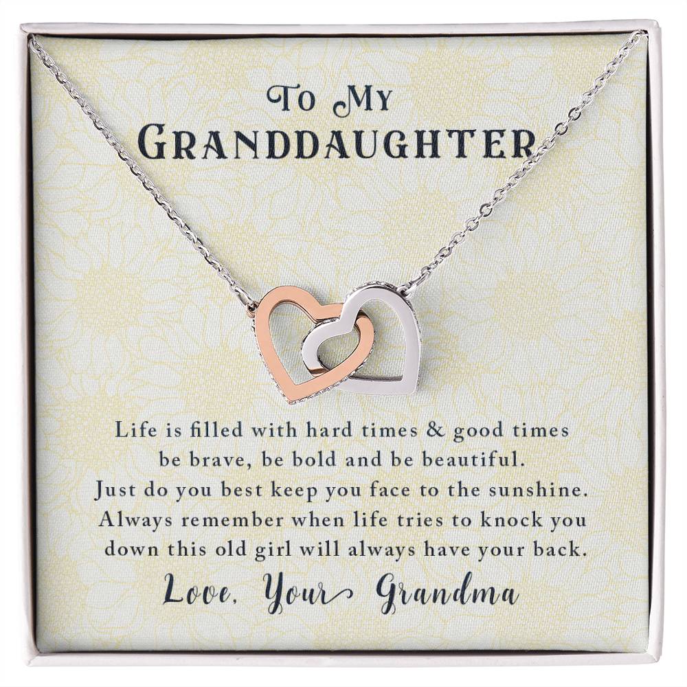 Gift For Granddaughter - Interloking Hearts Necklace Interlocking Hearts Necklace