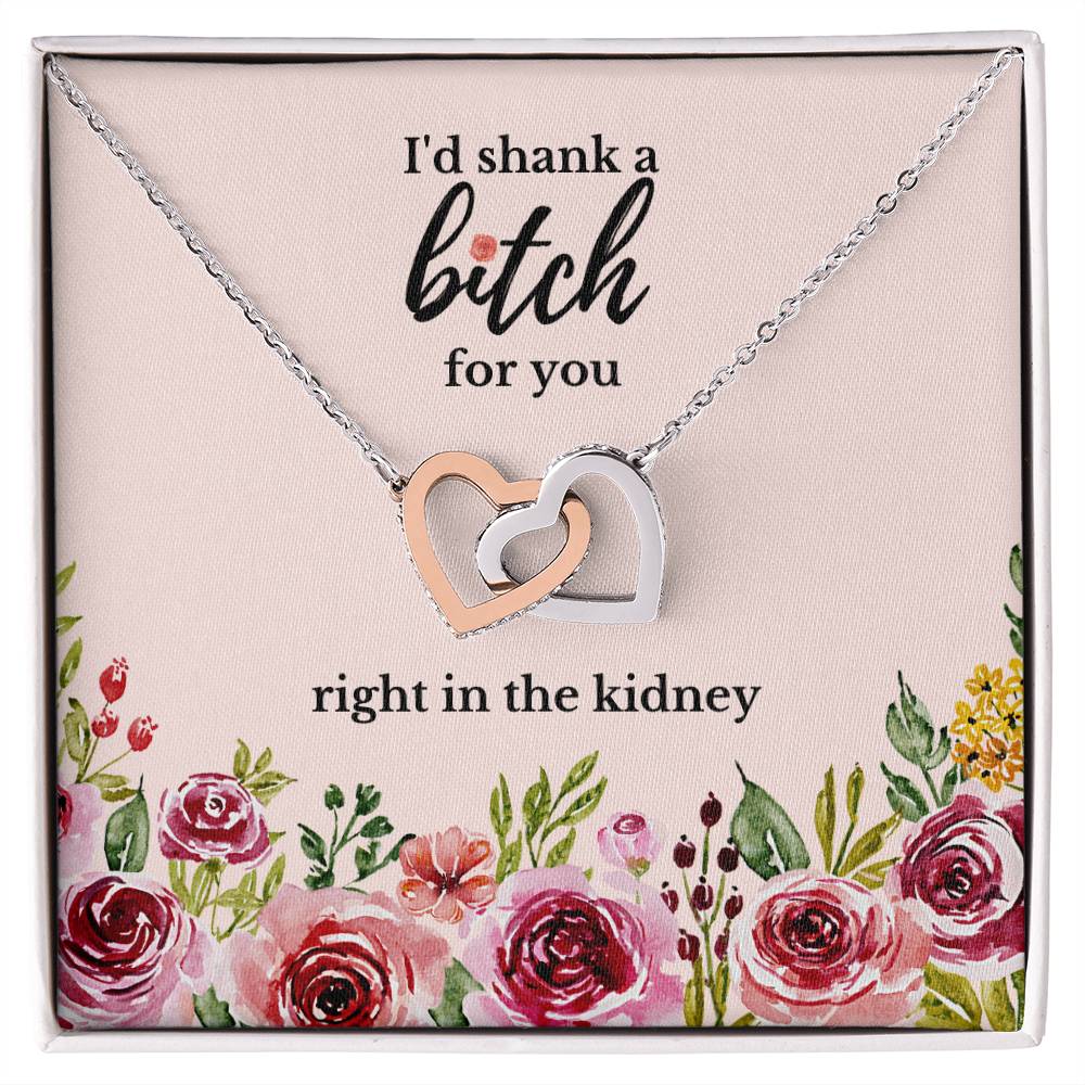 Best Friend Gift Sister Birthday Gift Funny Gift For Friend Birthday Gift For Best Friend Sister Gift Interlocking Hearts Necklace