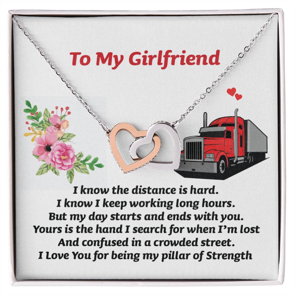 Gift For Girlfriend - Interlocking Heart Necklace Interlocking Hearts Necklace